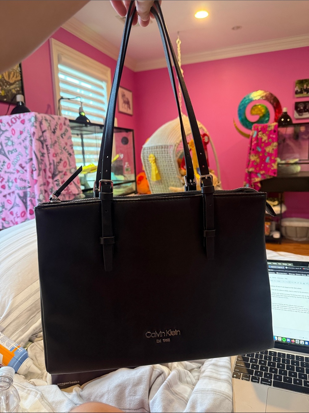 Calvin Klein Penny Triple Compartment Tote